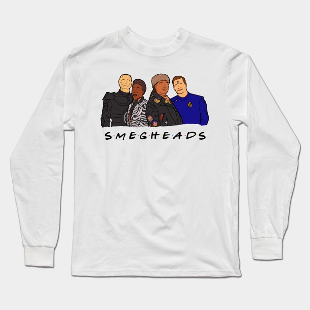 SMEGHEAD- RED DWARF / FRIENDS Long Sleeve T-Shirt by CaptainHuck41